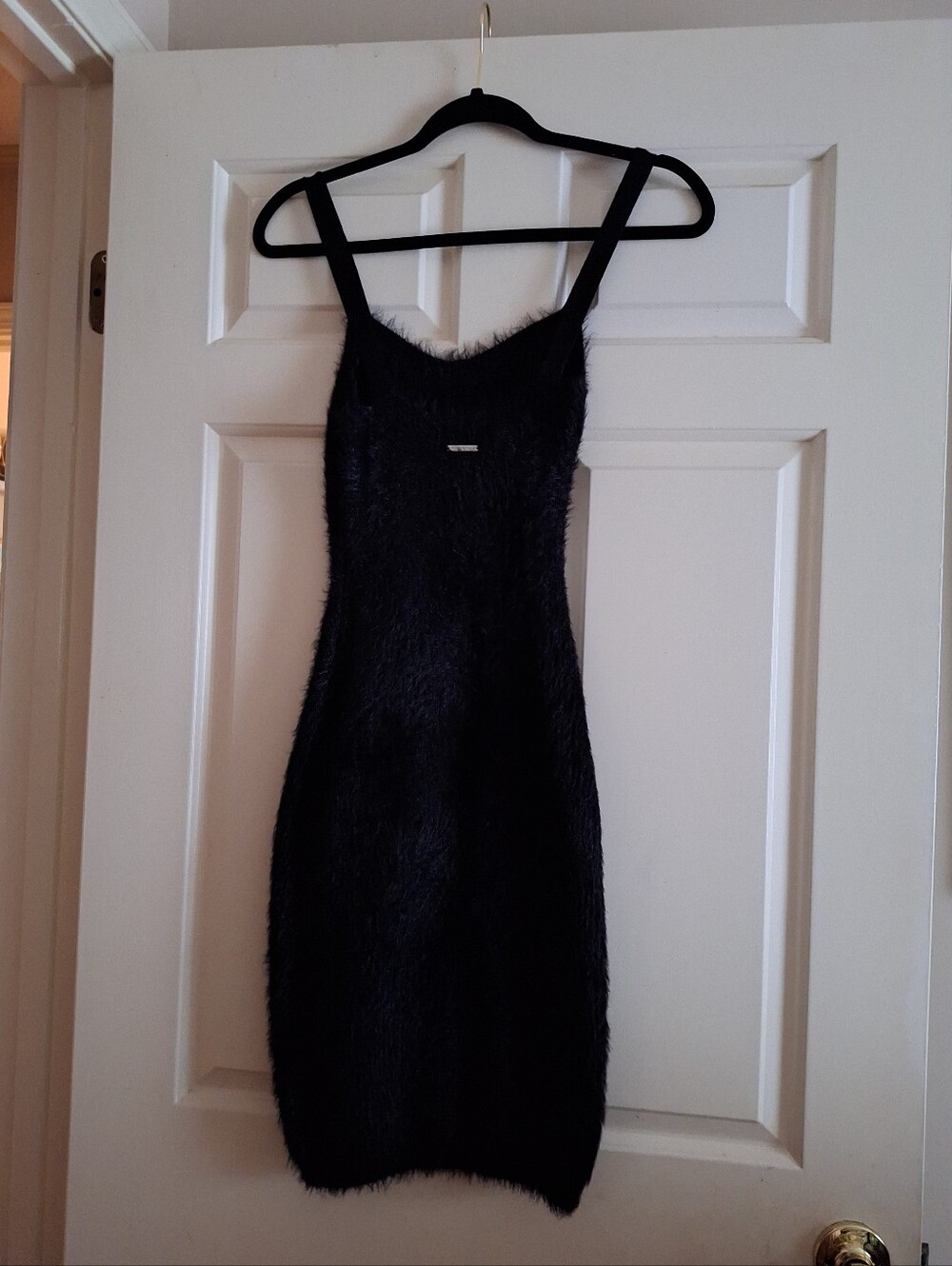 Fabletics Black Mohair Midi Dress S - Picture 2 of 2